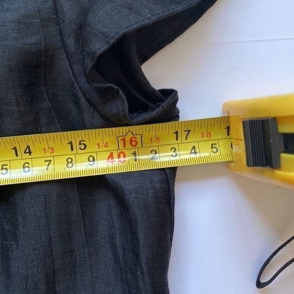 Banana Republic Black Linen Blend Shiny Sheath Dress Size 8 NWT - Picture 10 of 13